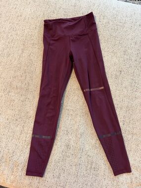 Lilybod High-Waist Burgundy Active Leggings